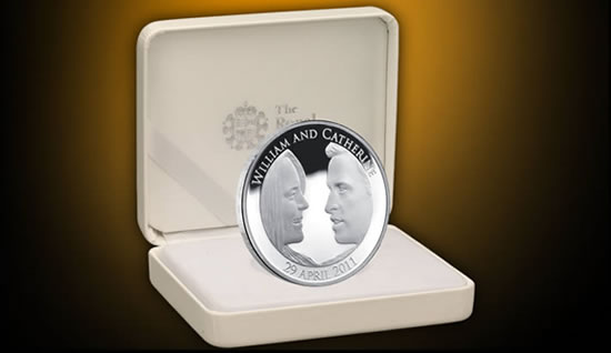 official royal wedding coin. The Royal Wedding UK Silver