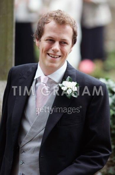 Tom Parker-Bowels Wedding - Tom arrives for his wedding to Sara Buys.jpg