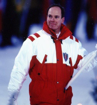 4, Albert, standard bearer, Winter Olympics, Lillehammer 1994.jpg