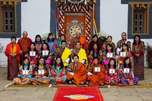 Wedding 2013 Prince Jigme Dorji, bride Yeatso Lhamo (sister of the Queen) & the Royal Family.jpg