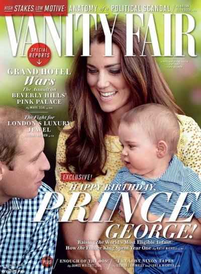 Prince George 1st Birthday Vanity Fair cover 201407.jpg
