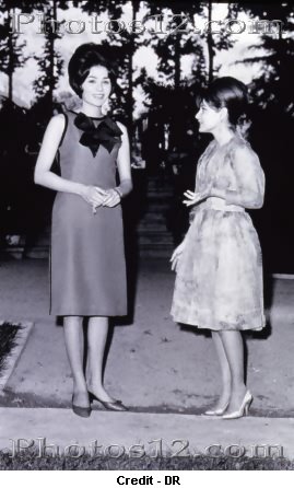 Farah Diba with Princess Shanaz, eldest daughter of the Shah and Queen Fawzia.jpg