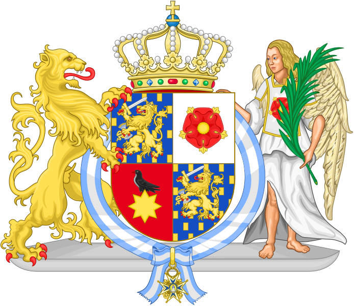 694px-Coat_of_Arms_of_Bernhard_of_Lippe-Biesterfeld_%28Order_of_Charles_III%29.svg.png