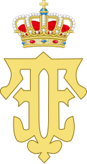 128px-Royal_Monogram_of_Queen_Fabiola_of_Belgium.svg.png