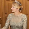 Countess Stéphanie de Lannoy in Elie Saab at her pre-wedding gala banquet; 19-10-2012