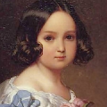 A portrait of Princess Charlotte of Belgium by Franz Winterhalter