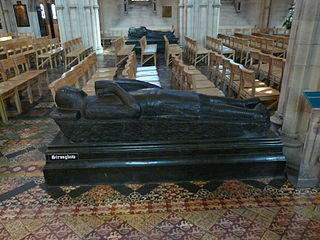 The tomb of Strongbow in Dublin