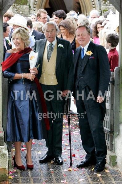 Tom Parker-Bowels Wedding - Annabel Elliot, brides father Bruce Shand, Andrew Parker-Bowles.jpg