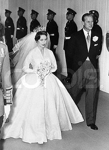 Princess Margaret & Prince Philip on her way to her wedding.jpg
