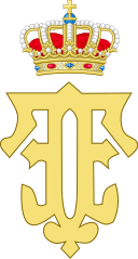 128px-Royal_Monogram_of_Queen_Fabiola_of_Belgium.svg.png