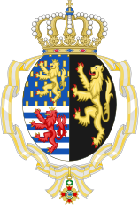 157px-Coat_of_arms_of_Jos%C3%A9phine_Charlotte_of_Luxembourg_%28Order_of_Isabella_the_Catholic%29.svg.png