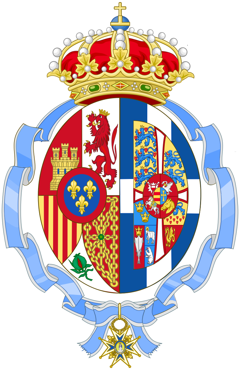 800px-Personal_Coat_of_arms_of_Sofia%2C_Queen_of_Spain_%28Order_of_Carlos_III_Collar%E2%80%99s_Badge_Grade_versi%C3%B3n%29.svg.png