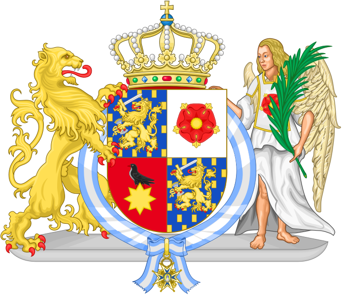 694px-Coat_of_Arms_of_Bernhard_of_Lippe-Biesterfeld_%28Order_of_Charles_III%29.svg.png